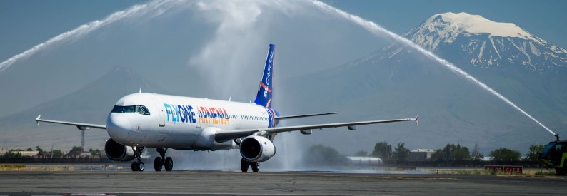 FlyOne Armenia adds in-house A321, wet-leases two A320s